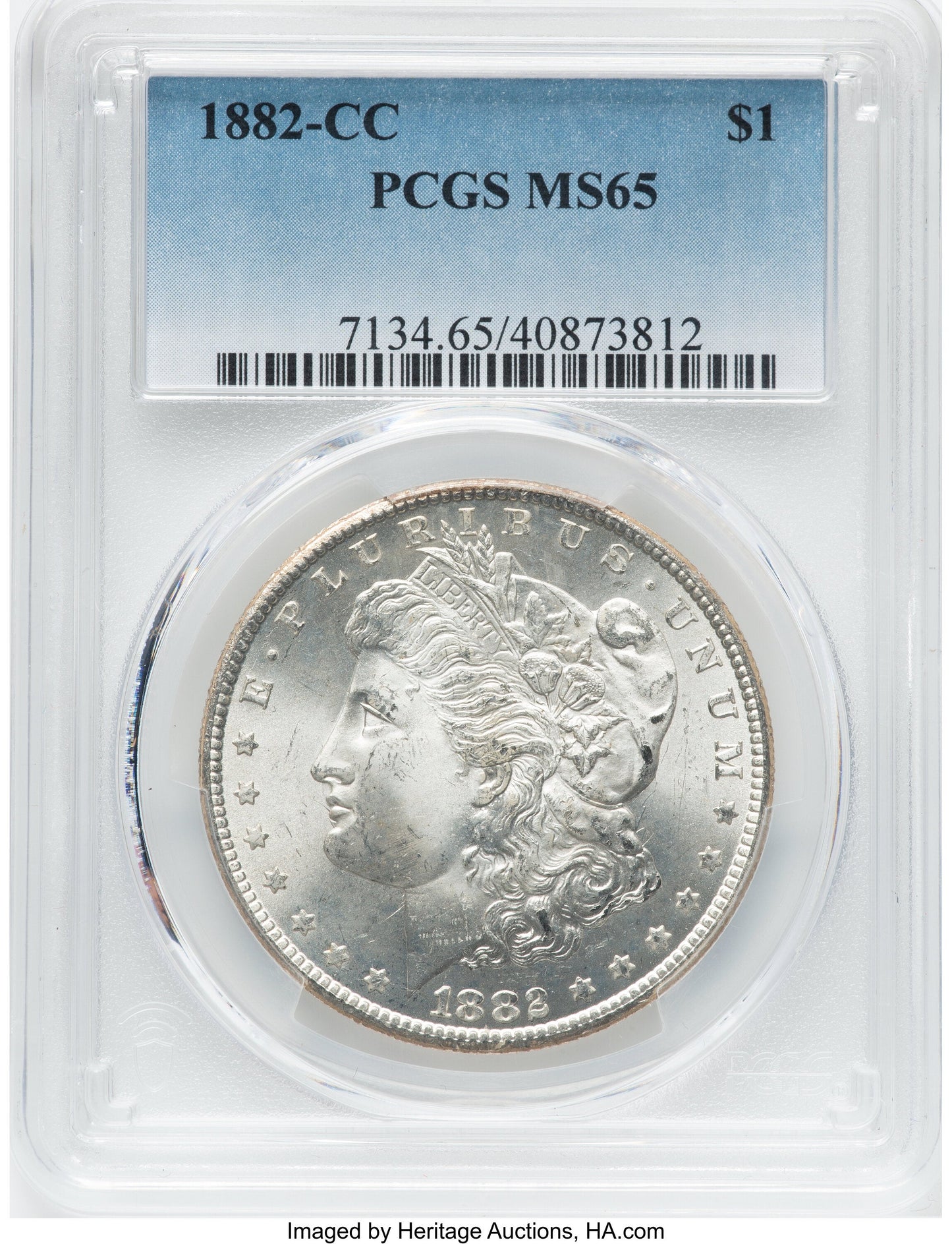 1882-CC Morgan Dollar PCGS MS65