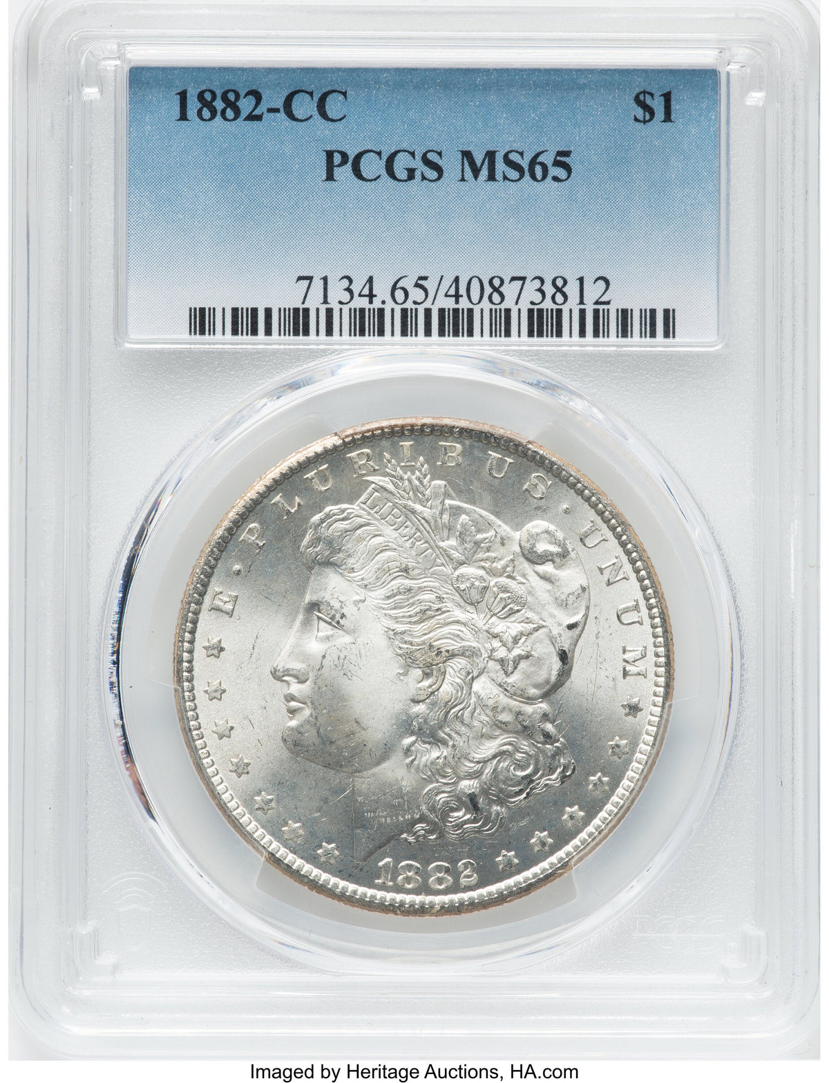 1882-CC Morgan Dollar PCGS MS65