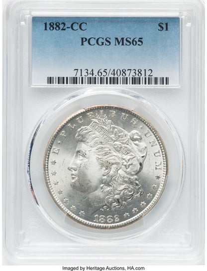 1882-CC Morgan Dollar PCGS MS65