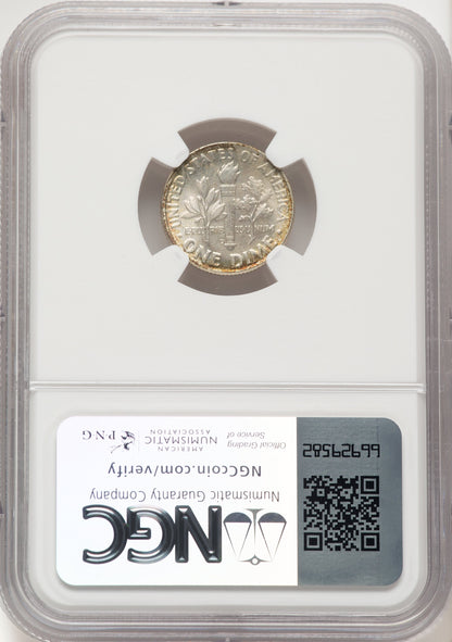 1952-D 10C FB Roosevelt Dime NGC MS68