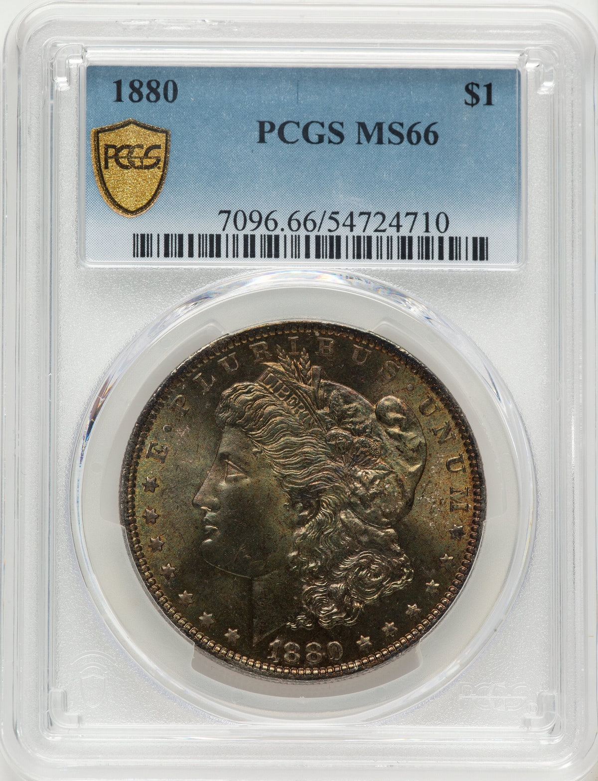 1880 Morgan Dollar PCGS MS66