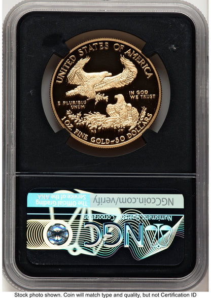 2019-W Proof Gold Eagle 1 oz FDI Elizabeth Jones Washington NGC PF70
