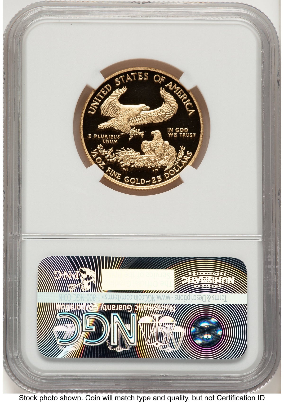 2016-W Proof Gold Eagle 1/2 oz FDI Elizabeth Jones Washington NGC PF70