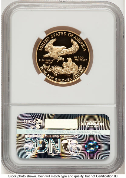 2016-W Proof Gold Eagle 1/2 oz FDI Elizabeth Jones Washington NGC PF70