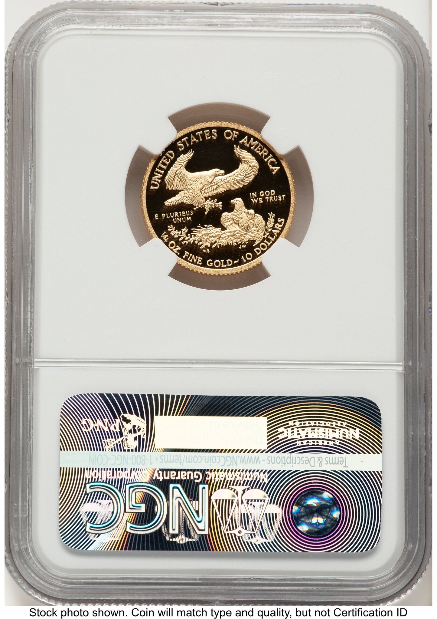 2016-W Proof Gold Eagle 1/4 oz FDI Elizabeth Jones Washington NGC PF70