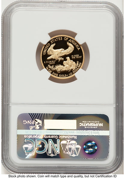 2016-W Proof Gold Eagle 1/4 oz FDI Elizabeth Jones Washington NGC PF70