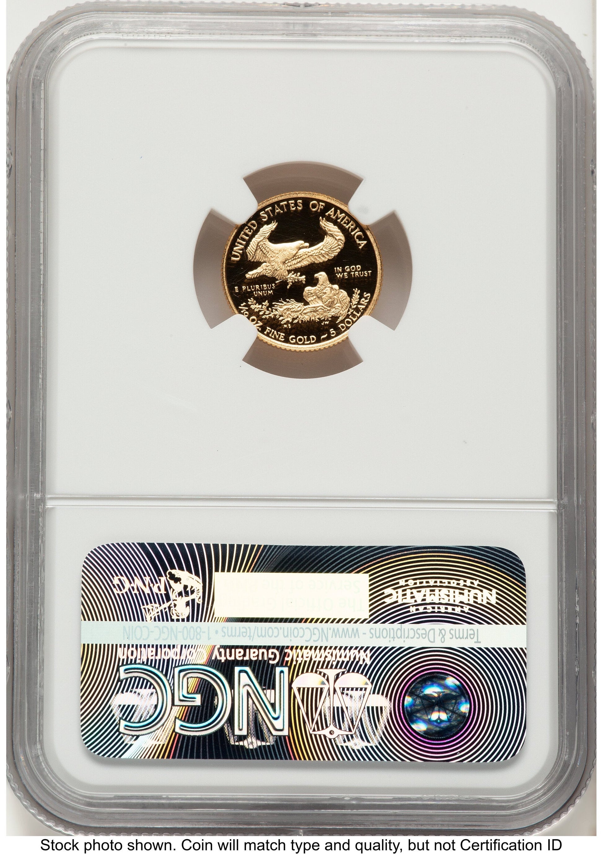 2016-W Proof Gold Eagle 1/10 oz FDI Elizabeth Jones Washington NGC PF70