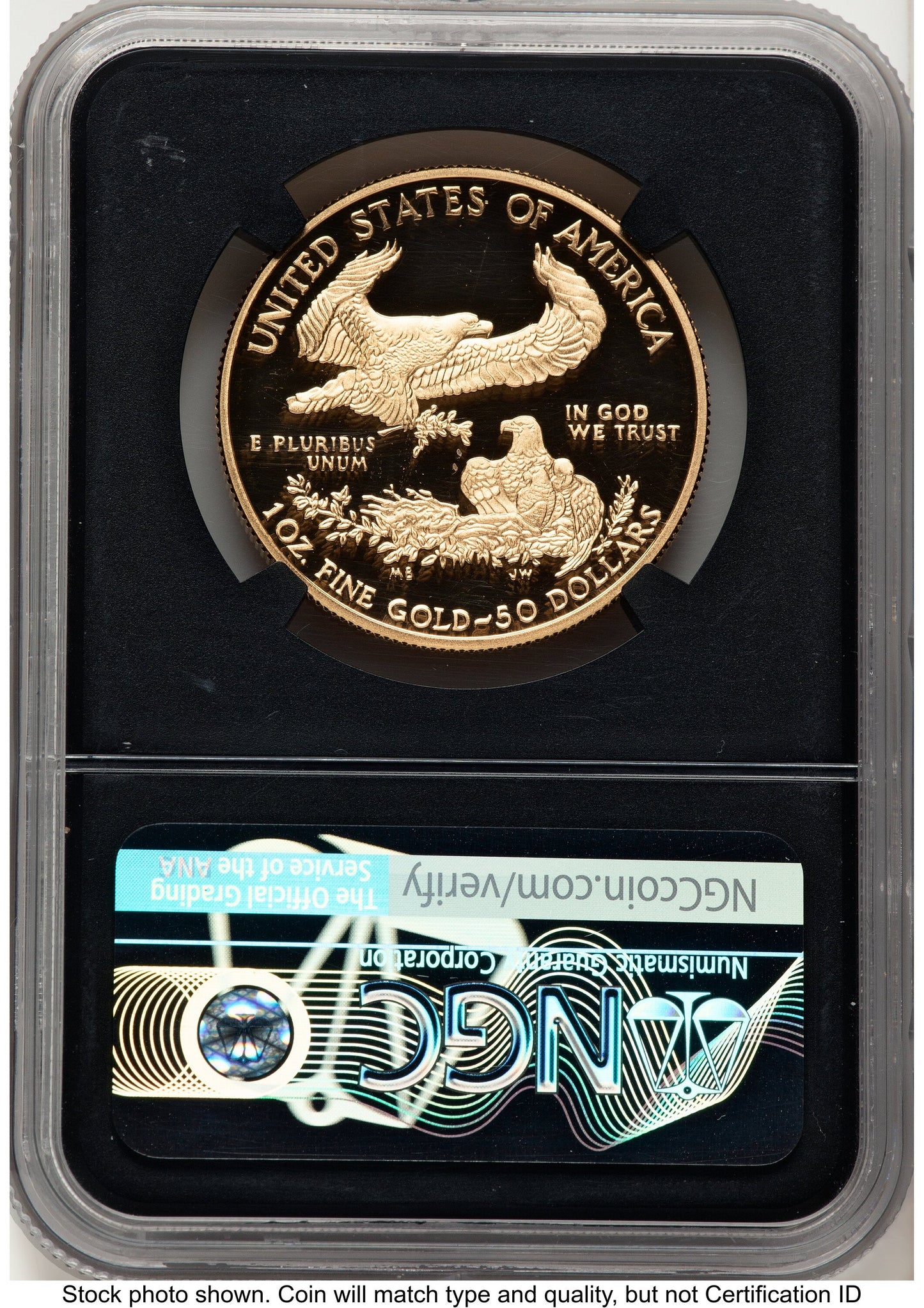 2019-W Proof Gold Eagle 1 oz FDI John Washington NGC PF70 Mercanti