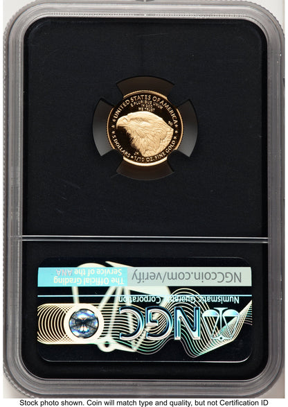 2021-W Type 2 Proof Gold Eagle 1/10 oz FDI John NGC PF70 Mercanti