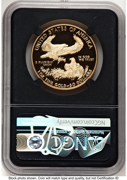 2019-W Proof Gold Eagle 1 oz FDI Washington NGC PF70 Ed Moy