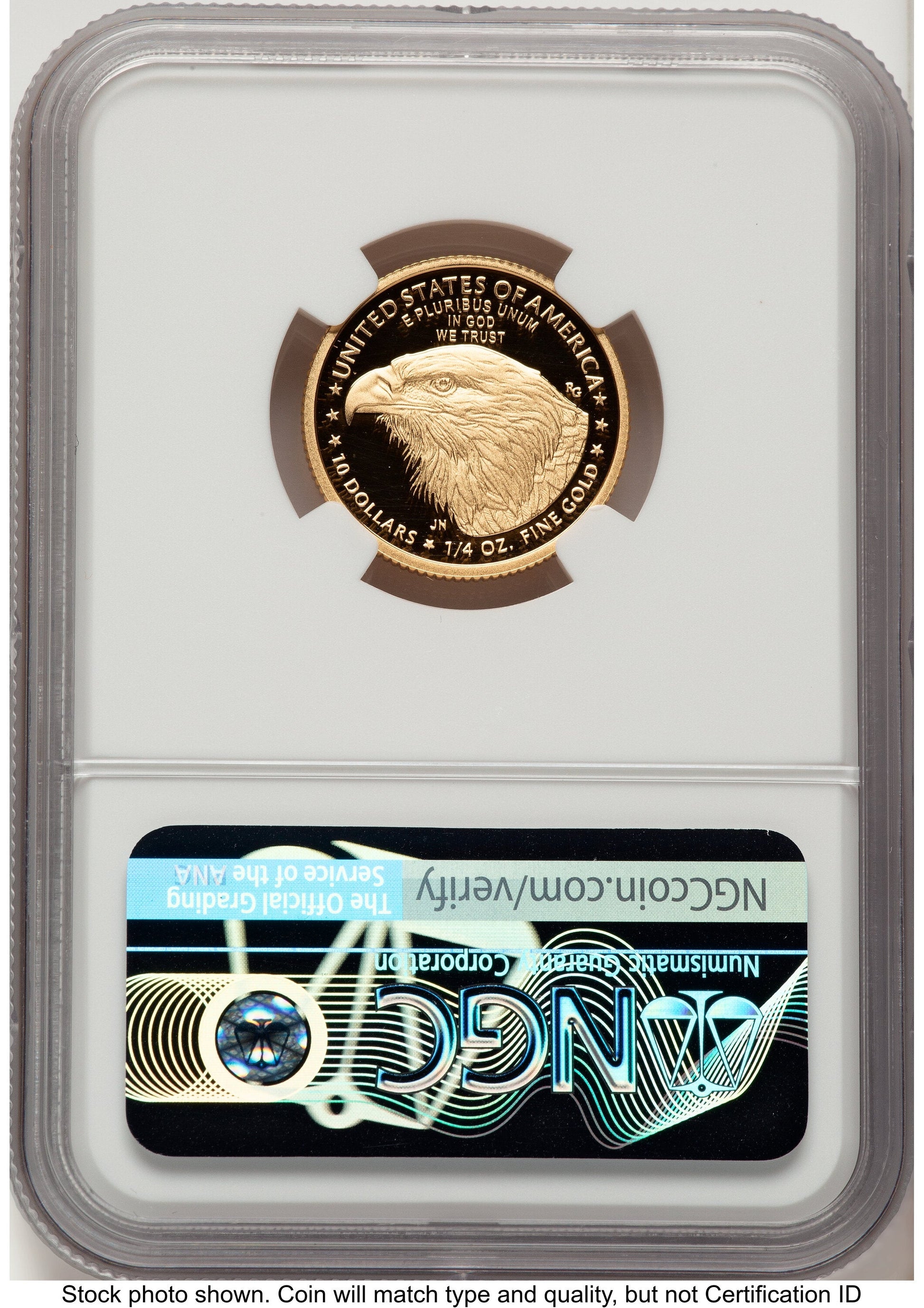 2023-W Proof Gold Eagle 1/4 oz FDI Mike Castle NGC PF70