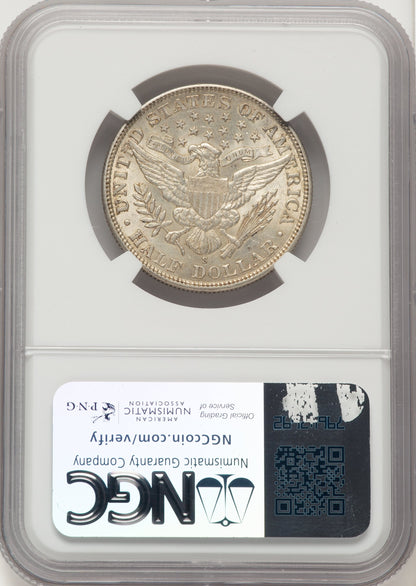 1910-S 50C Barber Half Dollar NGC MS62