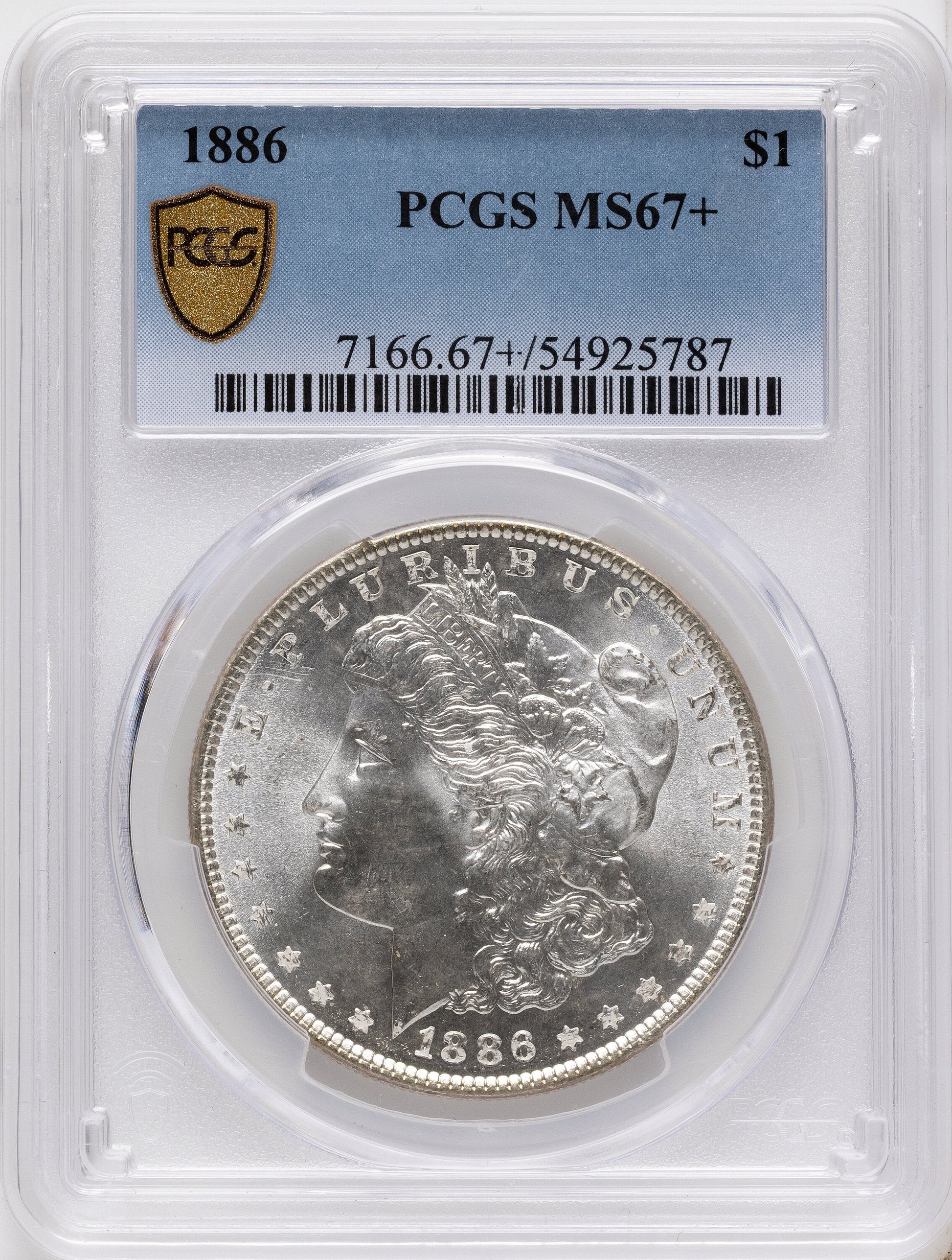 1886 Morgan Dollar PCGS MS67+