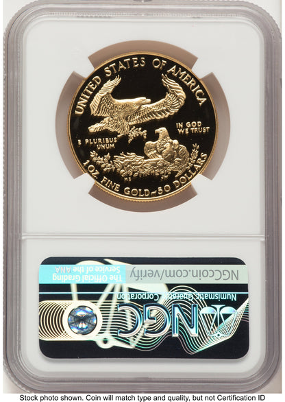 1987-W Proof Gold Eagle 1 oz John NGC PF70 Mercanti