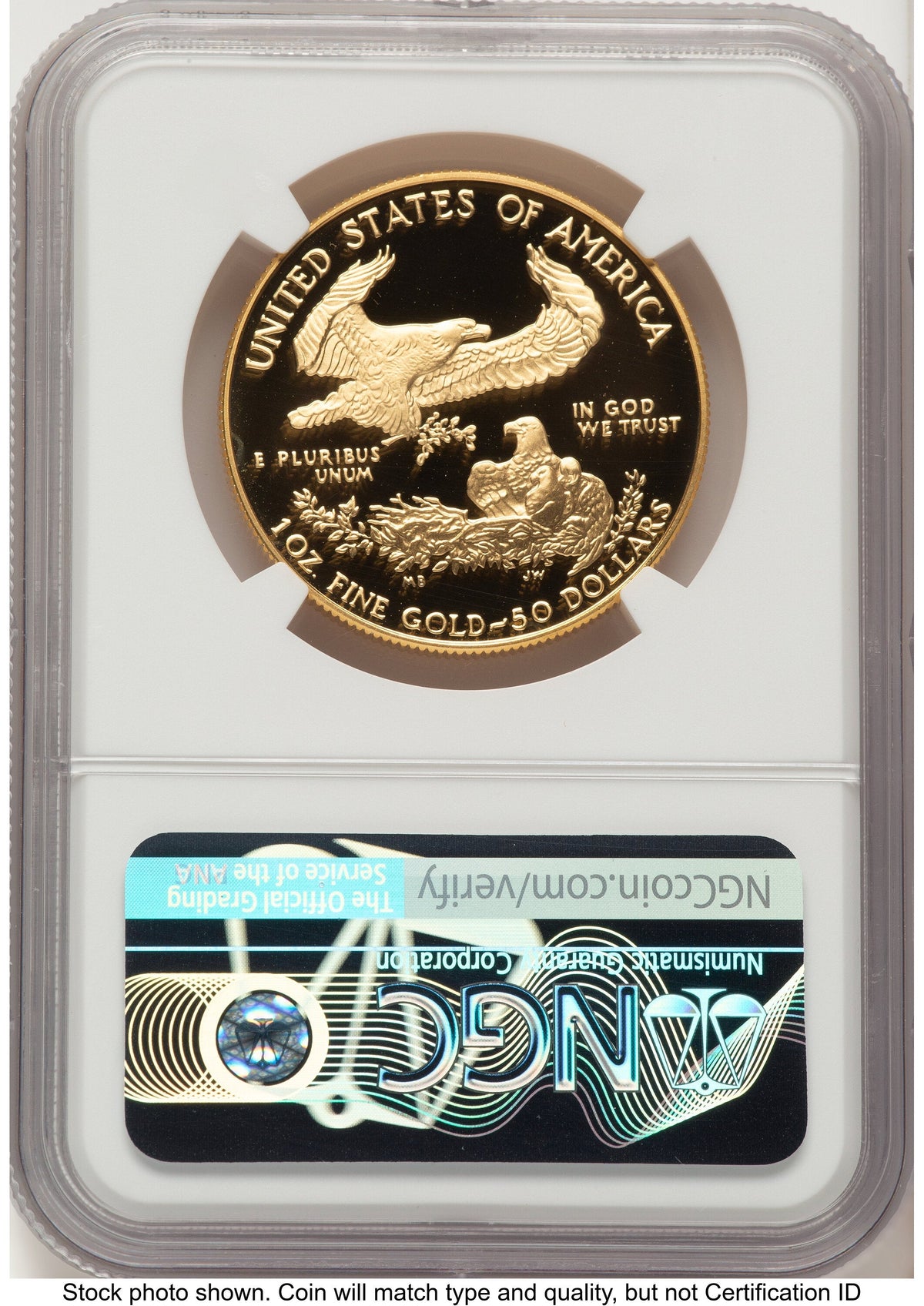 1989-W Proof Gold Eagle 1 oz John NGC PF70 Mercanti