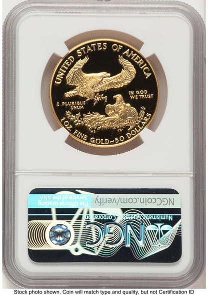 1992-W Proof Gold Eagle 1 oz John NGC PF70 Mercanti