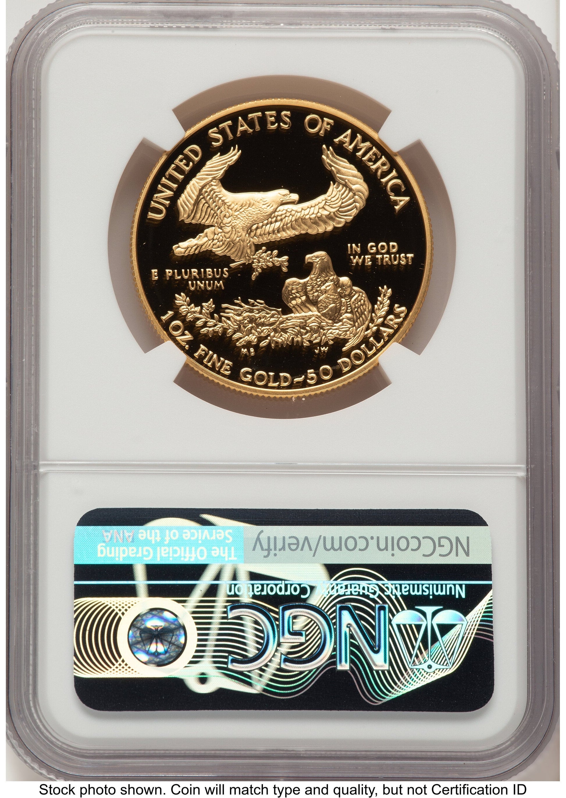 1996-W Proof Gold Eagle 1 oz John NGC PF70 Mercanti