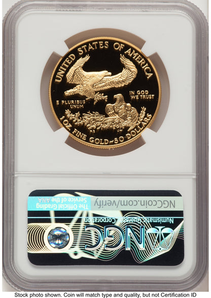 1996-W Proof Gold Eagle 1 oz John NGC PF70 Mercanti