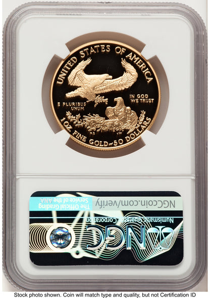 1999-W Proof Gold Eagle 1 oz John NGC PF70 Mercanti