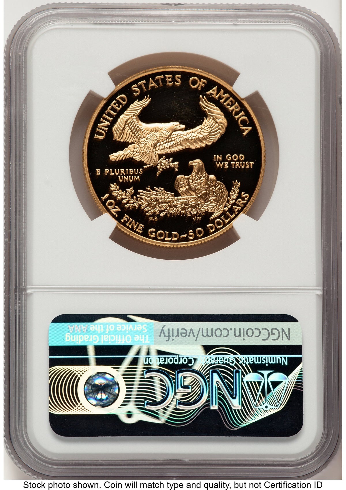 2000-W Proof Gold Eagle 1 oz John NGC PF70 Mercanti