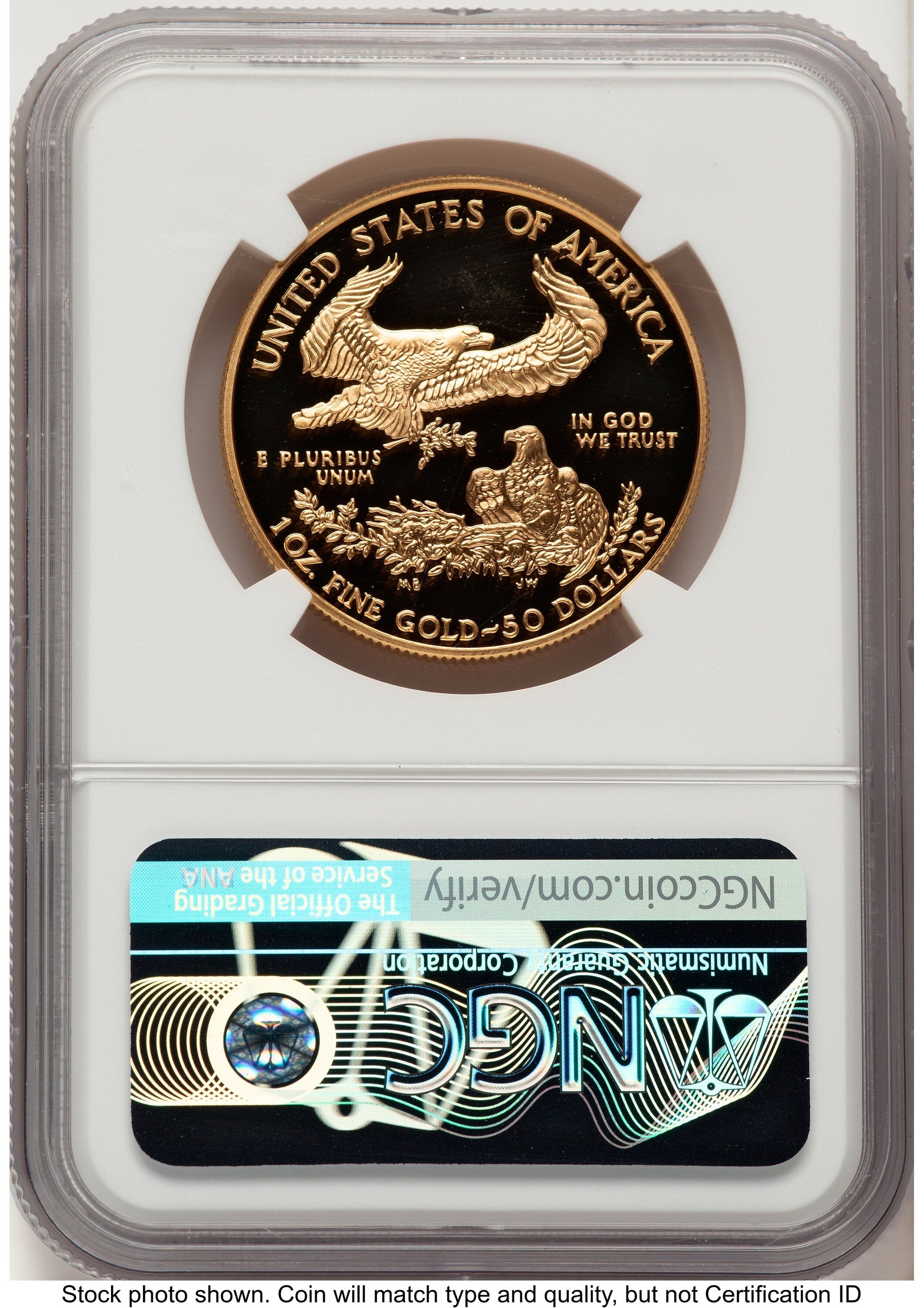 2000-W Proof Gold Eagle 1 oz John NGC PF70 Mercanti