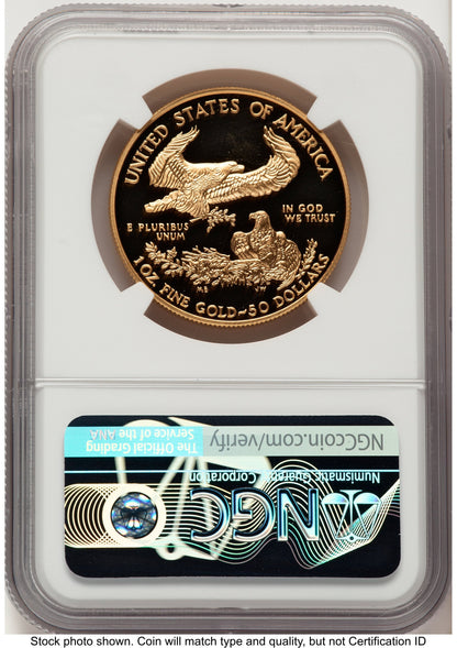 2000-W Proof Gold Eagle 1 oz John NGC PF70 Mercanti