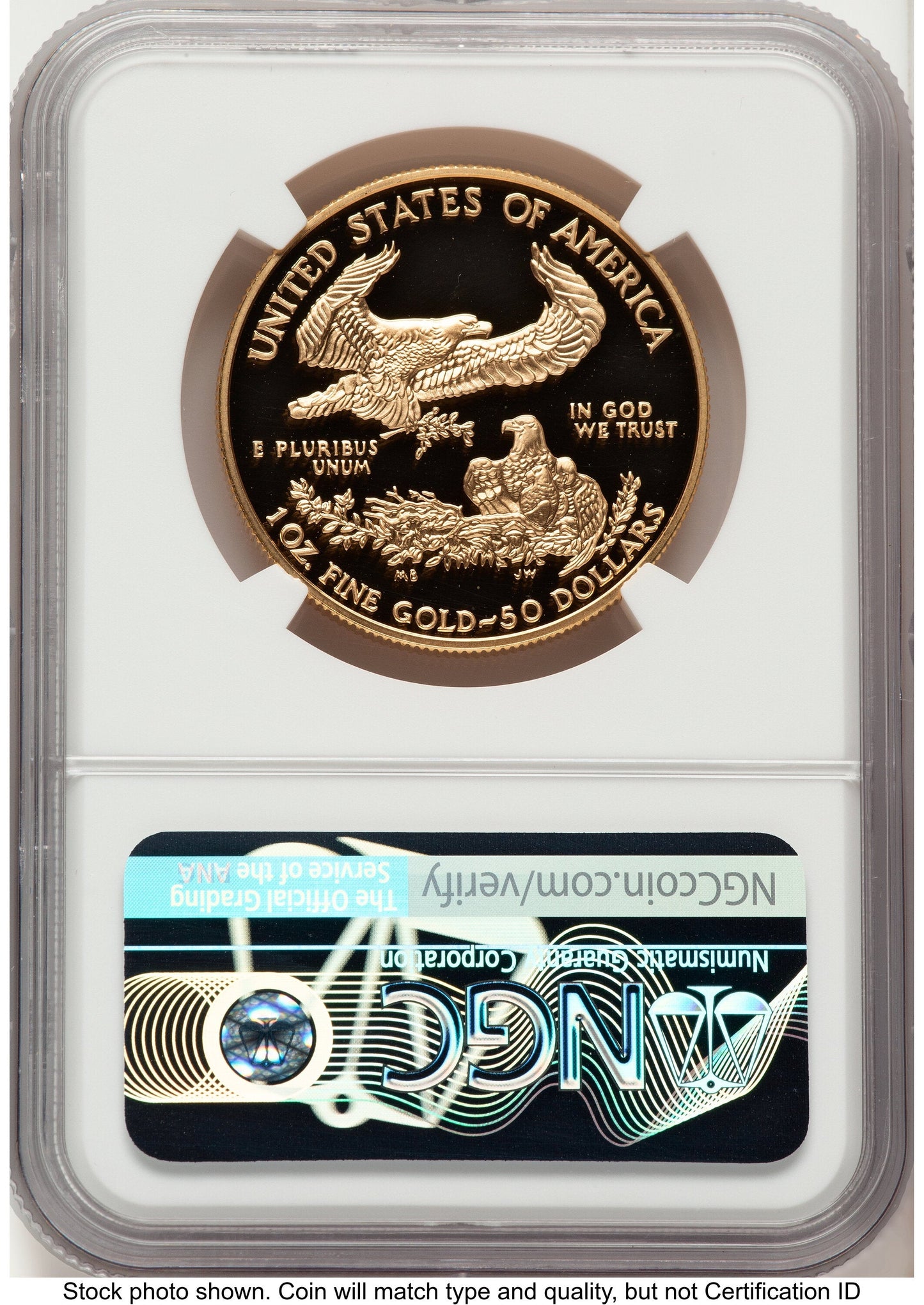2001-W Proof Gold Eagle 1 oz John NGC PF70 Mercanti