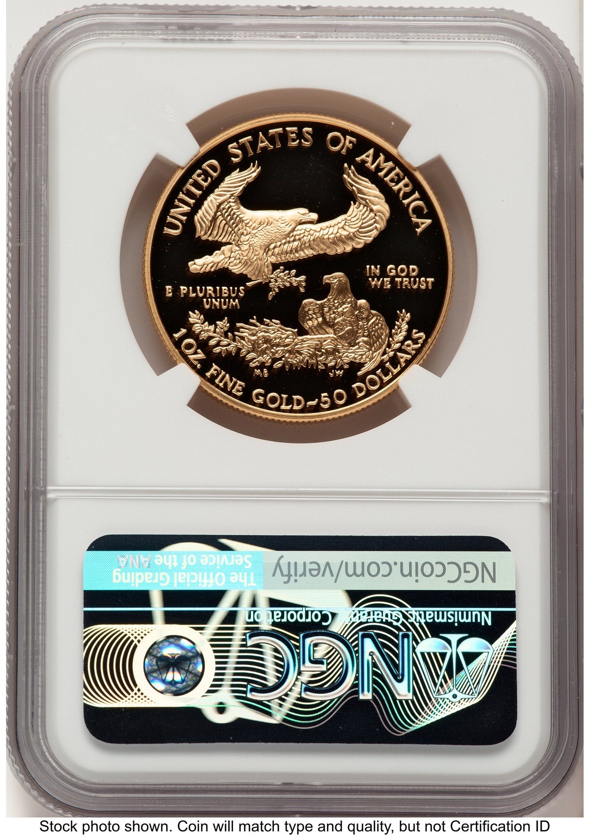 2002-W Proof Gold Eagle 1 oz John NGC PF70 Mercanti