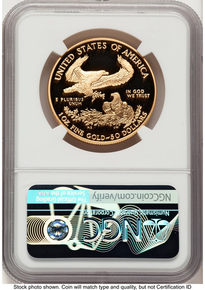 2005-W Proof Gold Eagle 1 oz John NGC PF70 Mercanti