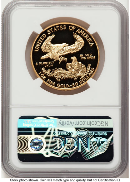 2007-W Proof Gold Eagle 1 oz John NGC PF70 Mercanti