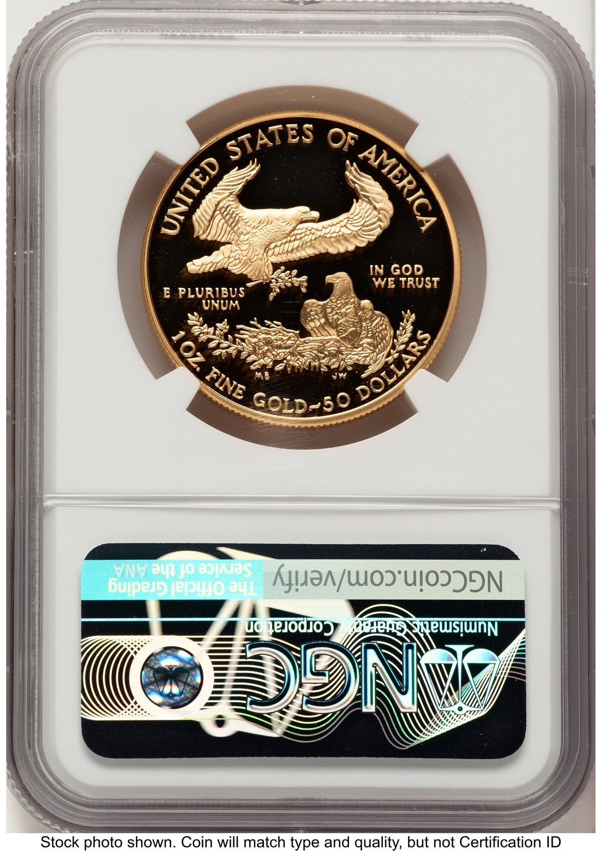 2008-W Proof Gold Eagle 1 oz John NGC PF70 Mercanti