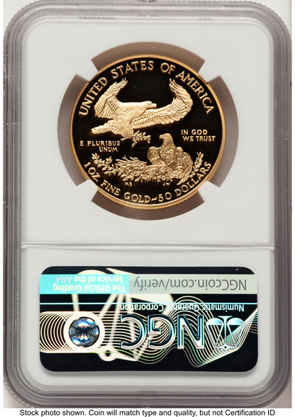 2008-W Proof Gold Eagle 1 oz John NGC PF70 Mercanti