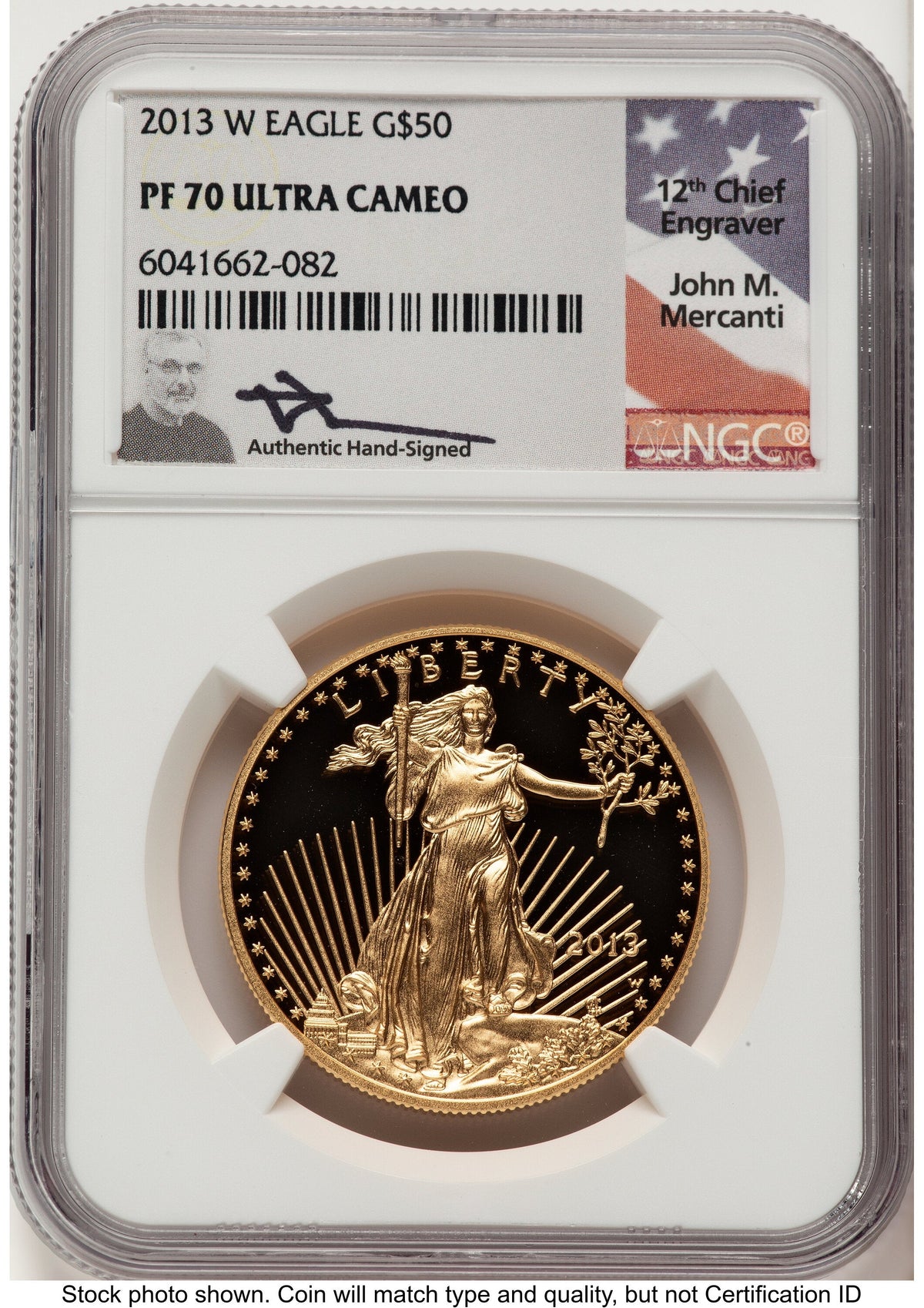 2013-W Proof Gold Eagle 1 oz John NGC PF70 Mercanti