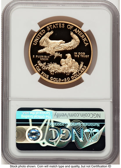 2017-W Proof Gold Eagle 1 oz John NGC PF70 Mercanti