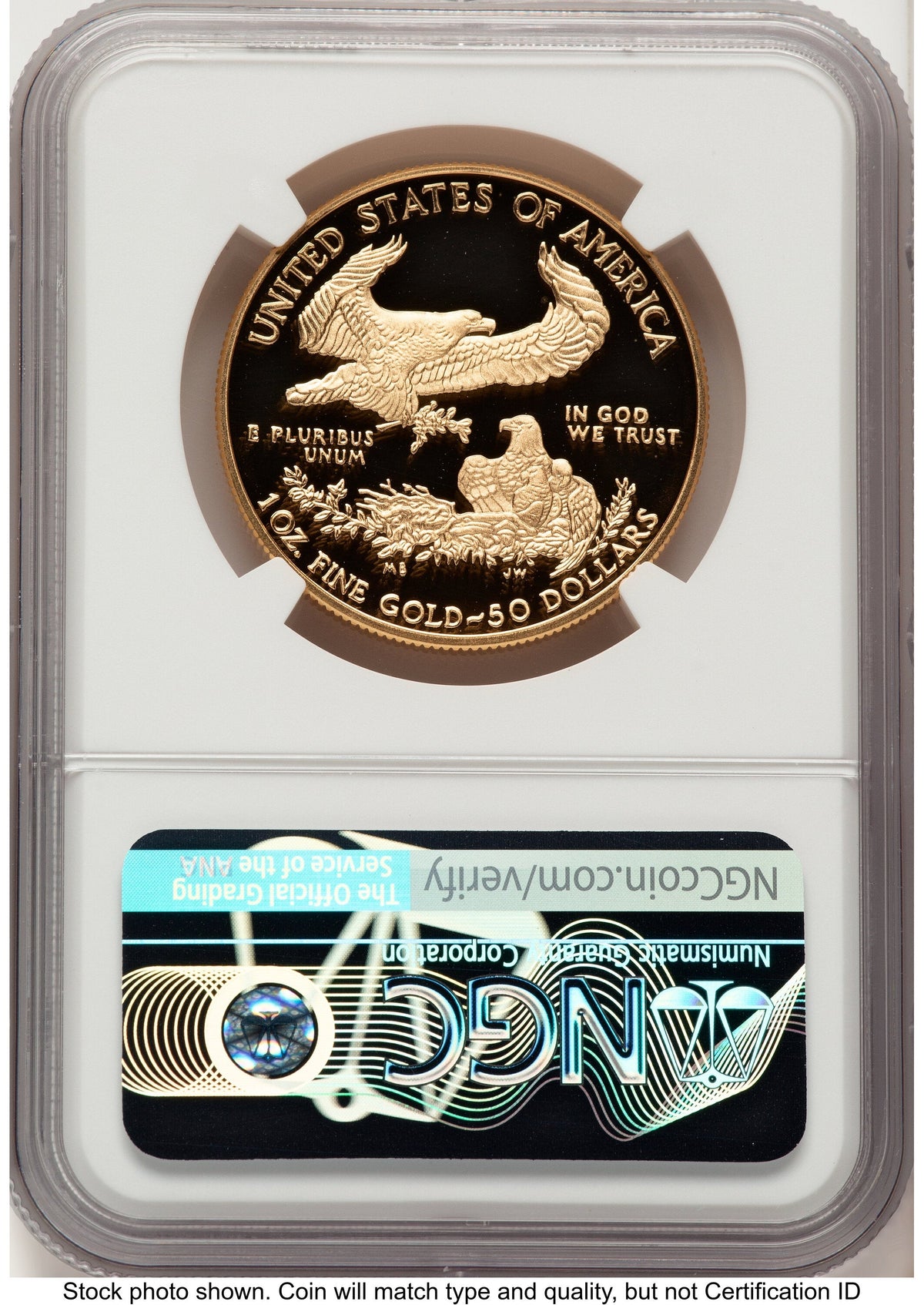 2018-W Proof Gold Eagle 1 oz John NGC PF70 Mercanti