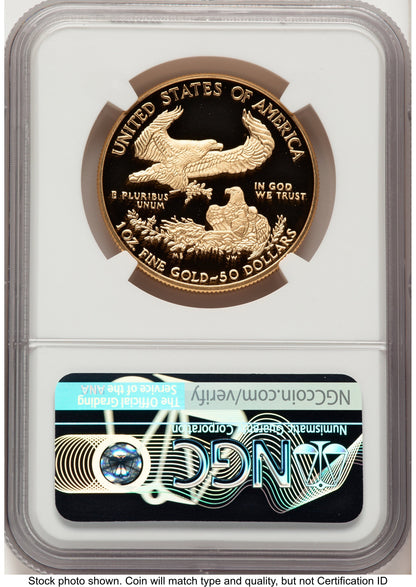 2018-W Proof Gold Eagle 1 oz John NGC PF70 Mercanti