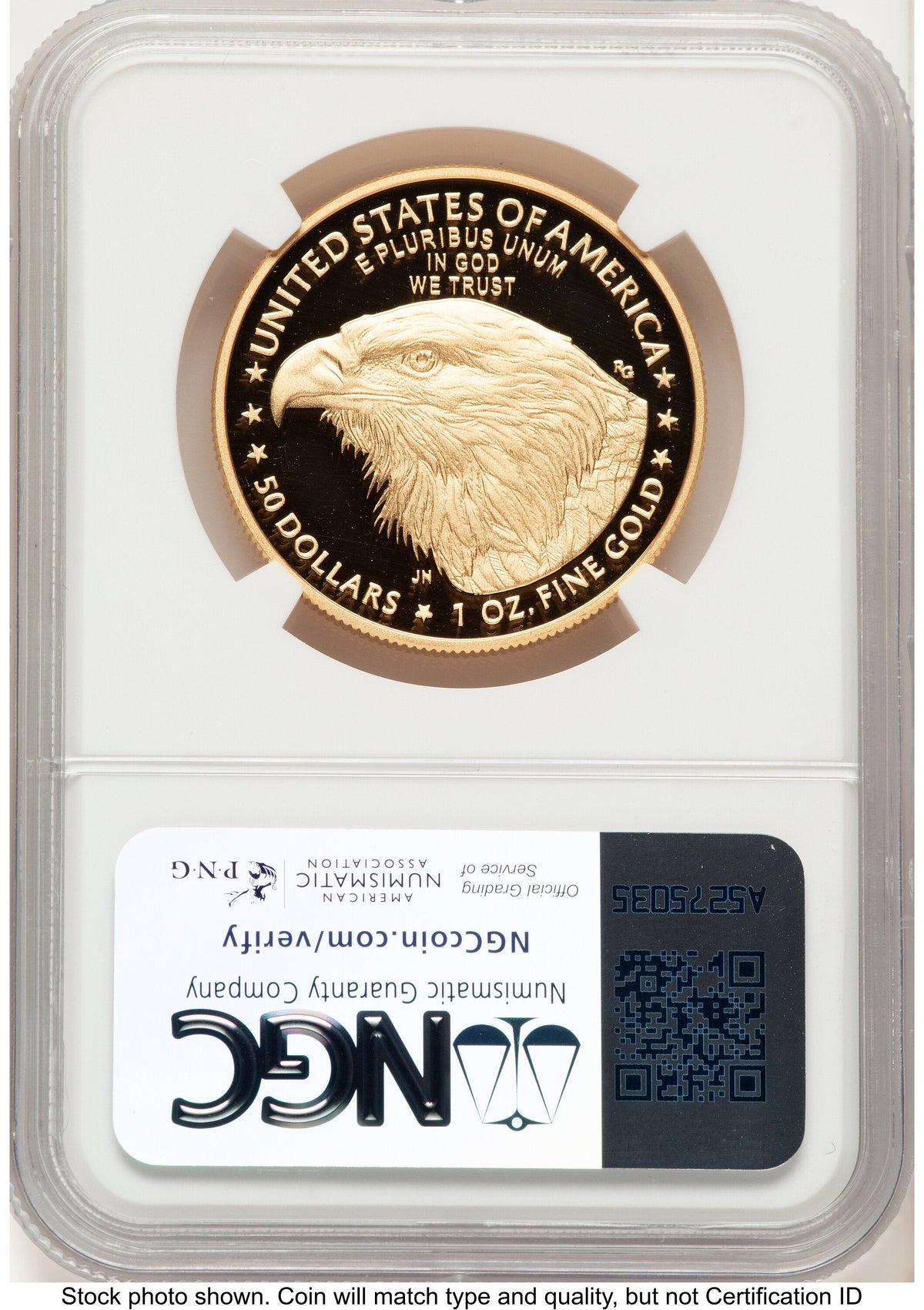2025-W Proof Gold Eagle 1 oz ER John NGC PF70 Mercanti