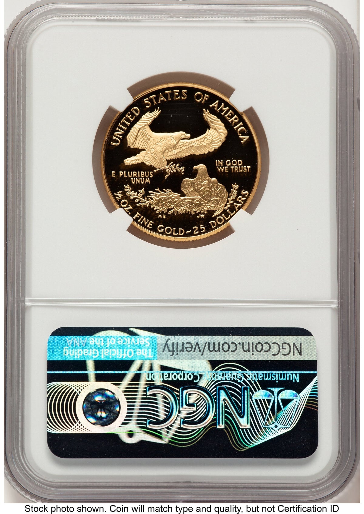 1995-W Proof Gold Eagle 1/2 oz John NGC PF70 Mercanti