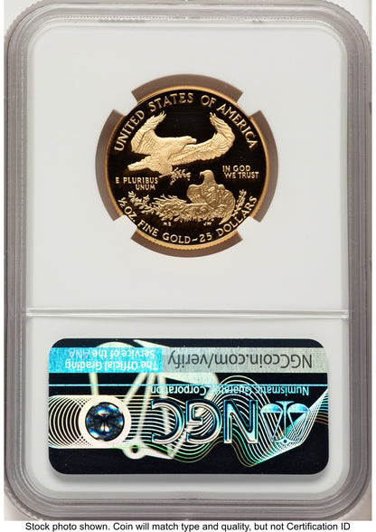 1995-W Proof Gold Eagle 1/2 oz John NGC PF70 Mercanti