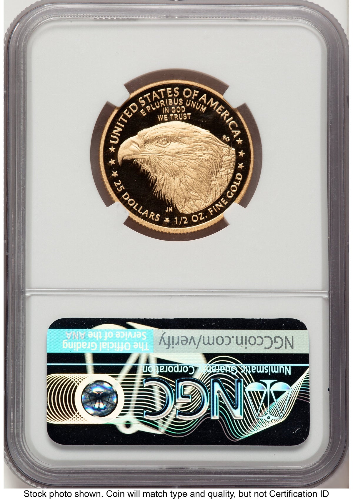 2023-W Proof Gold Eagle 1/2 oz ER Blue NGC PF70