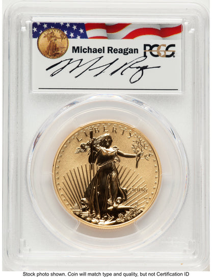 2006-W Reverse Proof Gold Eagle 1 oz Reagan Legacy Series Michael Reagan PCGS PR70