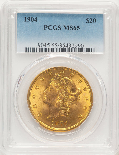 1904 $20 Liberty Liberty Double Eagle PCGS MS65