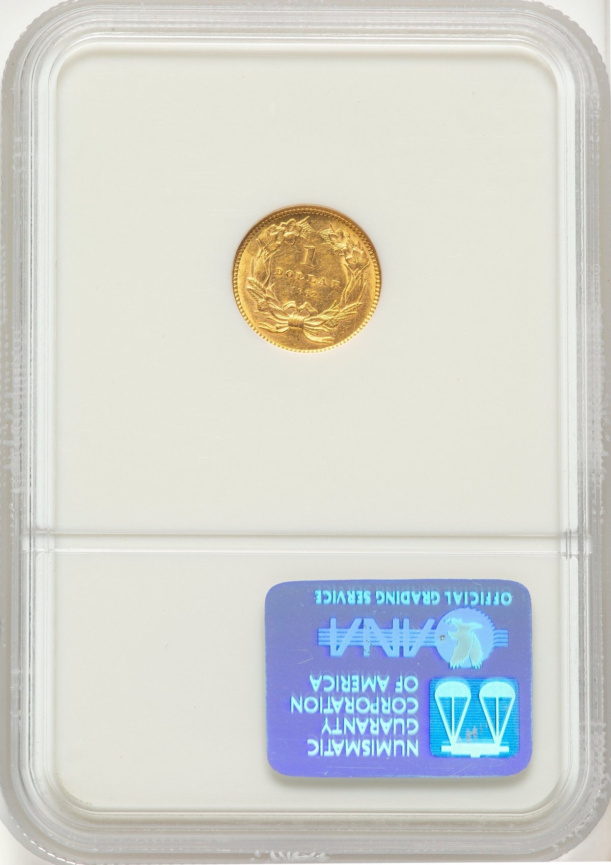 1862 G$1 Gold Dollar NGC MS61