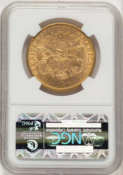 1878-S $20 Brown Label Liberty Double Eagle NGC MS61