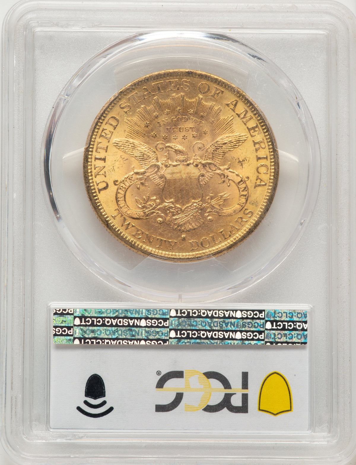 1877-S $20 Blue Gradient Liberty Double Eagle PCGS MS61