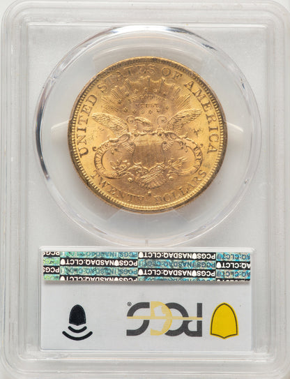 1877-S $20 Blue Gradient Liberty Double Eagle PCGS MS61