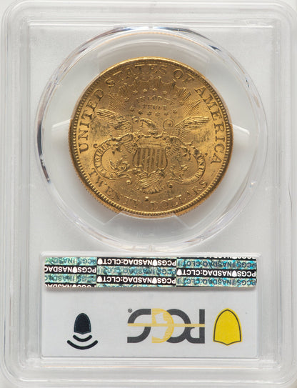 1889-S $20 Blue Gradient Liberty Double Eagle PCGS MS61