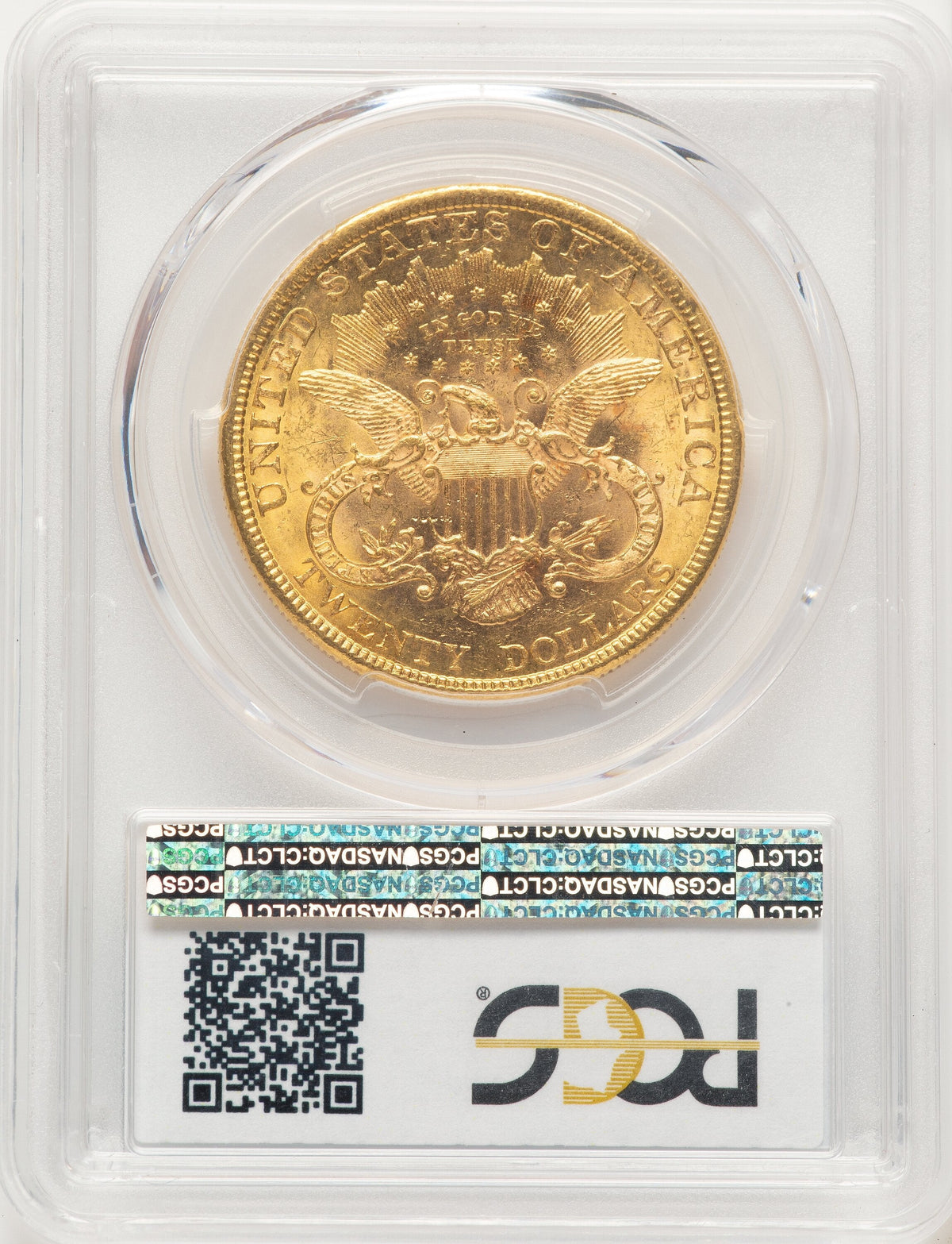 1878 $20 Blue Gradient Liberty Double Eagle PCGS MS61