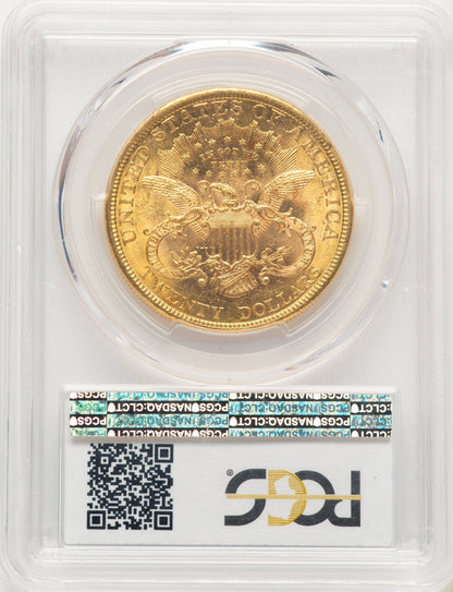 1878 $20 Blue Gradient Liberty Double Eagle PCGS MS61
