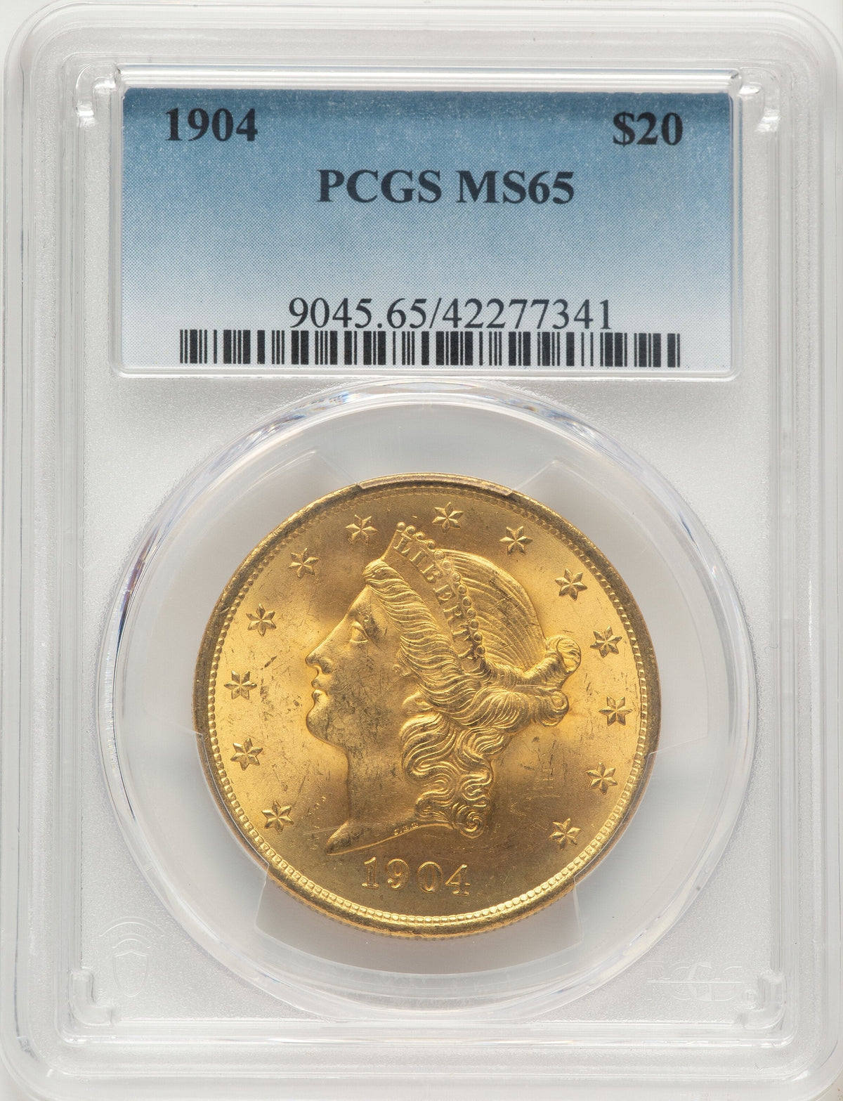 1904 $20 Liberty Liberty Double Eagle PCGS MS65